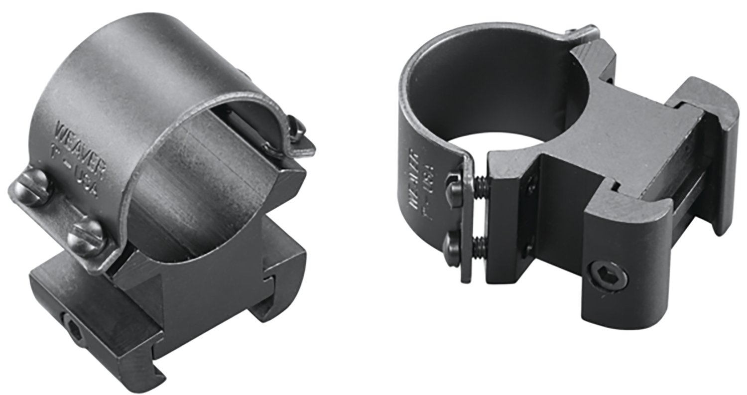 Weaver Mounts 49145 Sure Grip Windage Adjustable Rings Matte Black 1" Extra High