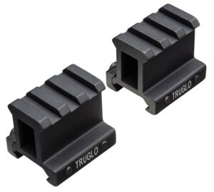 TruGlo TG8992B Picatinny Riser Mount  Matte Black Anodized