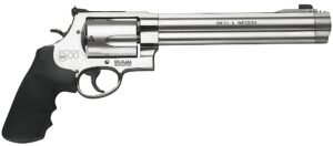 Smith & Wesson 163500 Model 500  500 S&W Mag Stainless Steel 8.38" Barrel & 5rd Cylinder, Satin  Stainless Steel X-Frame, Fixed Compensator, Internal Lock