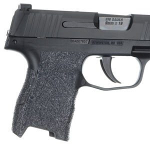Talon Grips 001R Adhesive Grip  Textured Black Rubber for Sig Compact P320, P250, M17, M18 with Medium Grip Module