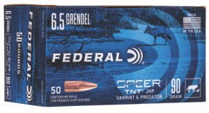 Federal AE65GDL90VP American Eagle Varmint & Predator 6.5Grendel 90gr Jacketed Hollow Point 50 Per Box/5 Case