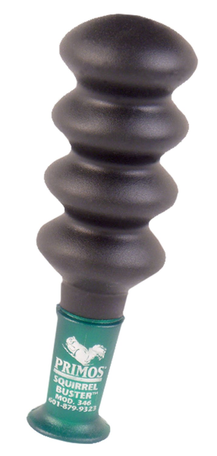 Primos 373 Squirrel Buster Grunter Call Fox/Grey/Young Squirrel Sounds Attracts Squirrels Black Rubber
