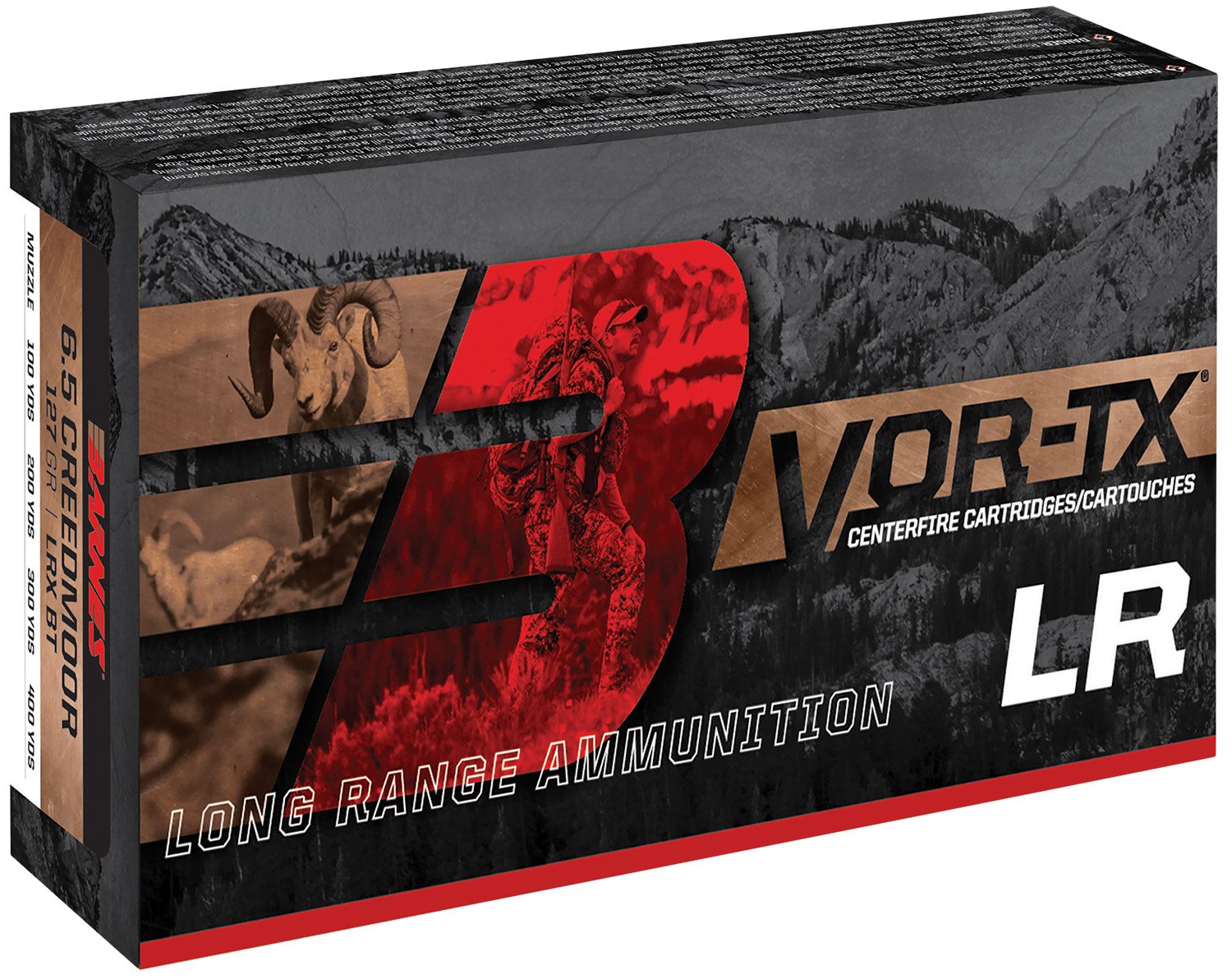 Barnes Bullets 29067 VOR-TX Long Range 375RUM 270gr LRX Boat Tail 20 Per Box/10 Case