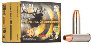 Federal P500XB1 Premium  500S&W Mag 275gr Barnes Expander BRX 20 Per Box/10 Case