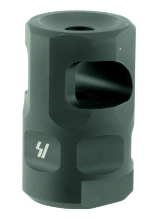 Strike Industries SAILCOMP Sail Comp  Black Steel with 1/2"-28 tpi Threads, 1.57" OAL & 0.26" Diameter for 223 Rem, 5.56x45mm NATO AR-Platform