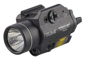 Streamlight 69120 TLR-2 Gun Light  Black Anodized 300 Lumens White C4 LED/Red Laser