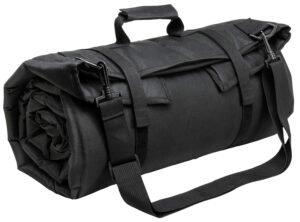 NcStar CVSHMR2957B Roll Up Shooting Mat Black PVC 69"L x 35" H