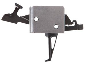 CMC Triggers 93504 Drop-In  Two-Stage Flat Trigger w/ 2-4 lbs Draw Weight & Black/Silver Finish
