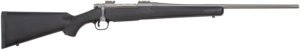 Mossberg 28009 Patriot  Full Size 270 Win 5+1 22" Stainless Cerakote Fluted Barrel, Stainless Cerakote Receiver Drilled & Tapped, Black Fixed Synthetic Stock, Right Hand