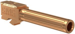 CMC Triggers 75524 Match Precision  9mm Luger 4.01" Fluted/Match Grade Bronze DLC Stainless Steel, Compatible w/ Glock 19 Gen3-4
