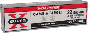 Winchester Ammo X22LRPP1 Super X 22LR 40gr Power Point Copper Plated 100 Per Box/20 Case