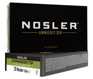 Nosler 40039 E-Tip  28Nosler 150gr E Tip Lead Free 20 Per Box/10 Case