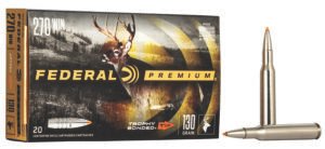 Federal P270TT1 Premium  270Win 130gr Trophy Bonded Tip 20 Per Box/10 Case