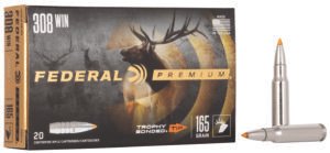 Federal P308TT2 Premium  308Win 165gr Trophy Bonded Tip 20 Per Box/10 Case