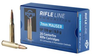 PPU PP7 Metric Rifle  7mmMauser 139gr Soft Point 20 Per Box/10 Case