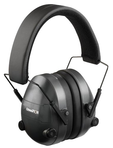 Champion Targets 40974 Electronic Muffs 25 dB Over the Head Black