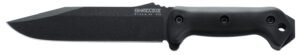 Ka-Bar BK7 Becker Combat Utility 7" Fixed Clip Point Plain Black 1095 Cro-Van Blade, Black Ultramid Handle, Includes Sheath