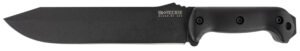 Ka-Bar BK9 Becker Combat Bowie 9.25" Fixed Clip Point Plain Black 1095 Cro-Van Blade, Black Ultramid Handle, Includes Sheath