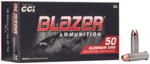 CCI 3519 Blazer Handgun 38Special +P 158gr Total Metal Jacket 50 Per Box/20 Case