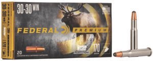 Federal P3030D Premium  30-30Win 170gr Nosler Partition 20 Per Box/10 Case