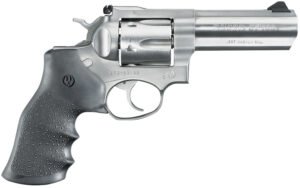 Ruger 1705 GP100  Medium Frame 357 Mag 6rd 4.20" Satin Stainless Steel Barrel, Cylinder & Frame, Hogue Monogrip, Transfer Bar Safety, Exposed Hammer