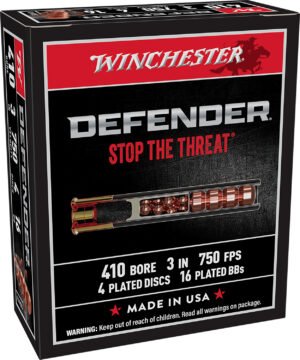 Winchester Ammo S413PDX1 PDX1 Defender Combo 410Gauge 3" 4Defense Discs/16 BBs Shot 10 Per Box/10 Case