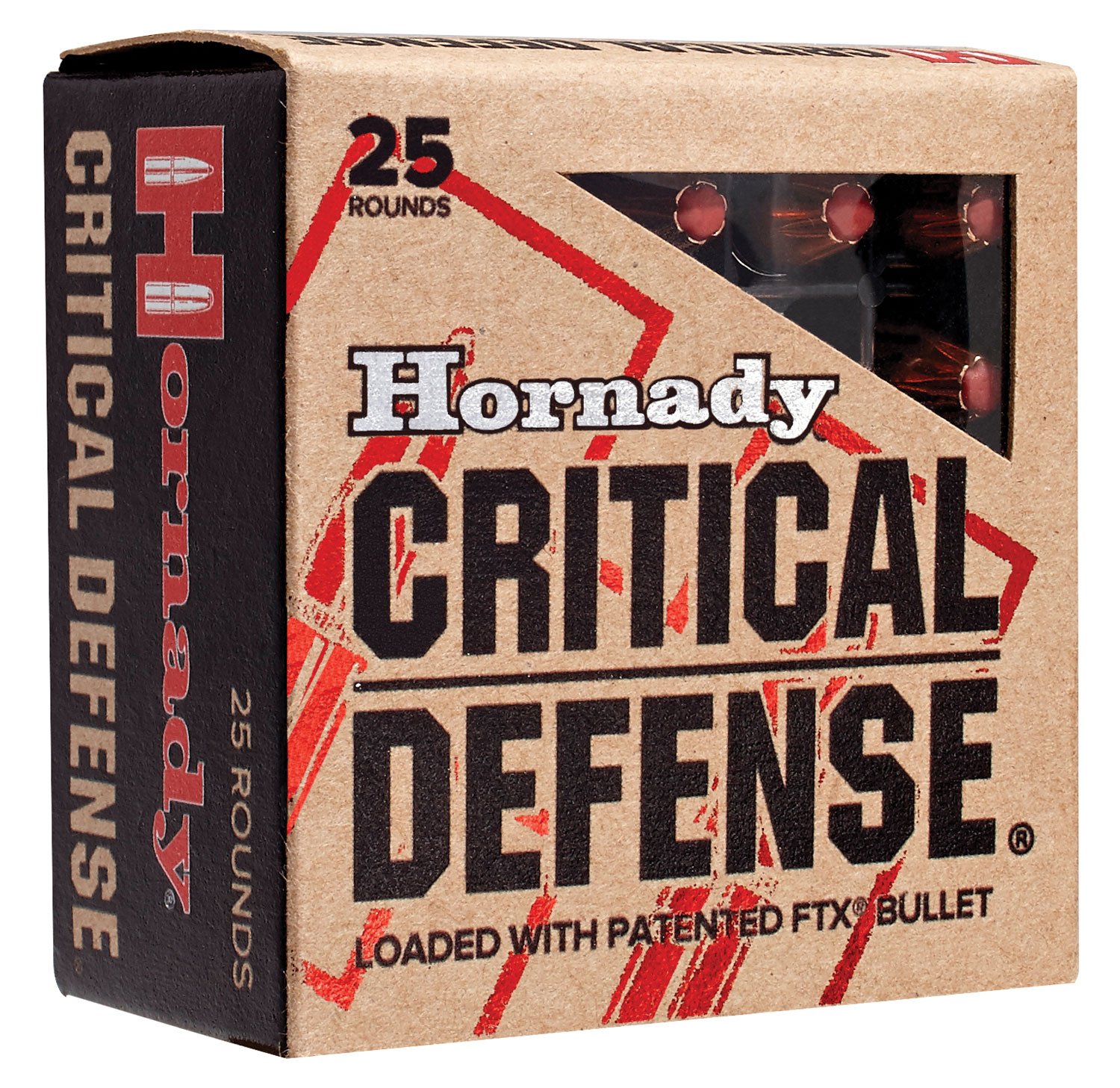 Hornady 90500 Critical Defense 357Mag 125gr Hornady Flex Tip eXpanding 25 Per Box/10 Case
