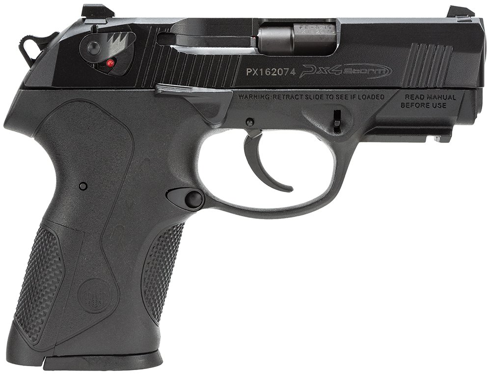 Beretta USA JXC9F20 Px4 Storm Compact 9mm Luger 10+1 3.27" Black Steel Barrel, Black Bruniton Serrated Steel Slide, Black Polymer Frame w/Picatinny Rail & Interchangeable Backstrap Grip, Ambidextrous