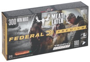 Federal P300WTC1 Premium  300WinMag 180gr Trophy Copper 20 Per Box/10 Case