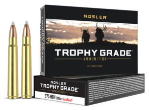 Nosler 60070 Trophy Grade  375H&HMag 300gr Nosler AccuBond 20 Per Box/10 Case
