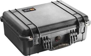 Pelican 1520000110 Protector Case Black Polypropylene Holds Handgun