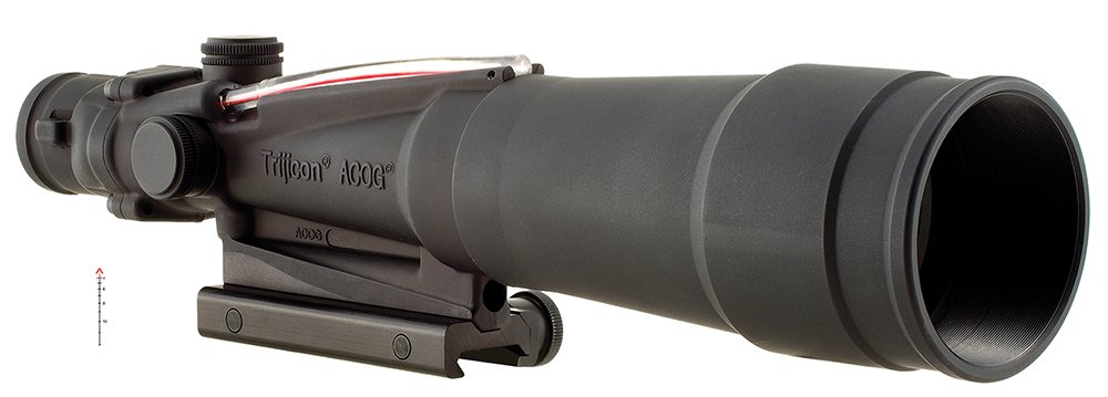 Trijicon 100175 ACOG Black Hardcoat Anodized 5.5x50mm Illuminated Red Chevron .308/7.62 BDC Reticle