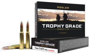 Nosler 47118 Trophy Grade  7x57mmMauser 140gr Nosler AccuBond 20 Per Box/10 Case