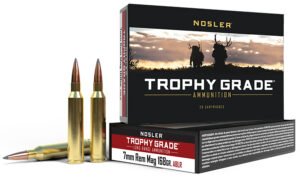 Nosler 60108 Trophy Grade Long-Range 7mmRemMag 168gr Nosler Spitzer AccuBond Long Range 20 Per Box/10 Case