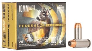 Federal P10T1 Premium  10mmAuto 180gr Trophy Bonded Bear Claw Jacketed Soft Point 20 Per Box/10 Case