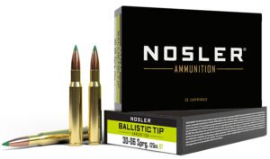 Nosler 40068 Ballistic Tip  30-06Springfield 125gr Spitzer Ballistic Tip 20 Per Box/10 Case