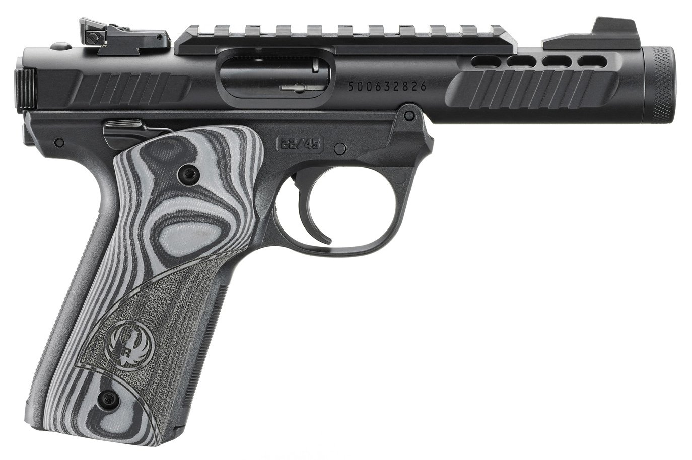 RUG MARK IV 22/45 LITE 22LR 4.4 SS GRY/BLK G10