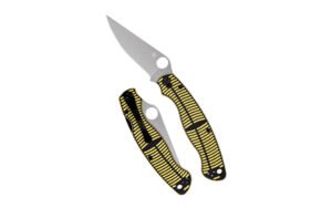 SPYDERCO MILITARY 2 SALT 4" YLW/BLK