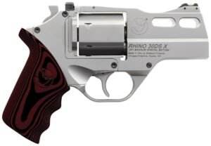 Chiappa Rhino Revolver 30DS X Stainless Steel Handgun .357 Mag 6rd Capacity 3" Barrel with 3 Moon Clips