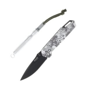 Bear & Son Edge Folding Knife 3" Drop Point Blade Truetimber White Viper