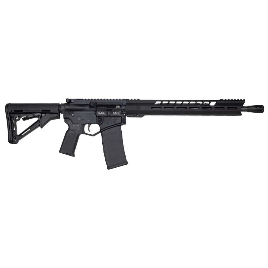 Diamondback DB15 Black Gold Series 5.56mm 30rd Magazine(1) 16" Barrel 15" M-LOK V Rail Black Anti-Slip Texture Pads