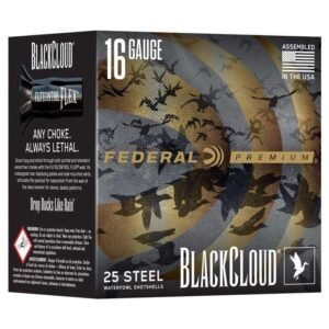 Federal Black Cloud Waterfowl Shotshells 16ga 2-3/4" 7/8oz 1450fps #2 25/ct