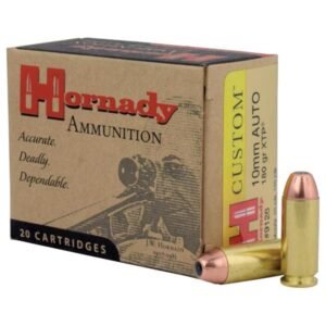 Hornady Custom Handgun Ammunition 10mm 180 gr XTP 1275 fps 20/ct