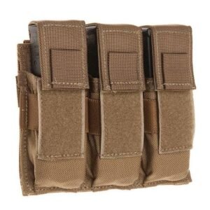 TacShield Triple Universal Pistol Magazine Pouch Coyote