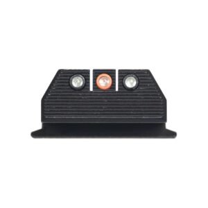 Night Fision Optics Ready Stealth Night Sight Set Orange Front Black Back for S&W M&P 9 Shield Plus