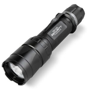 Police Security Flashlights Trac Tact RX Flashlight 1500 Lumens Black