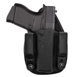 Hybrid IWB Kydex Holster FOR Glock 43 Black Ambidextrous