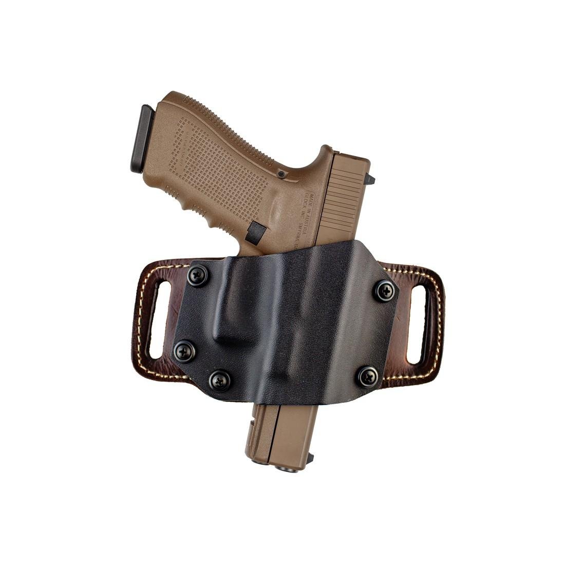TX 1836 Mini Partner-Kydex/Leather for Most Glocks 9mm/40 mm Blk RH