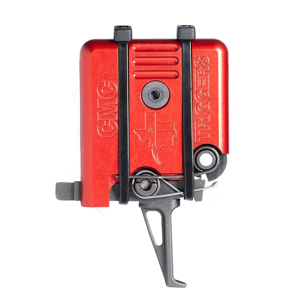 CMC Triggers AR-15/10 Single Stage Component Trigger Flat 3.5 lb Small Pin Red