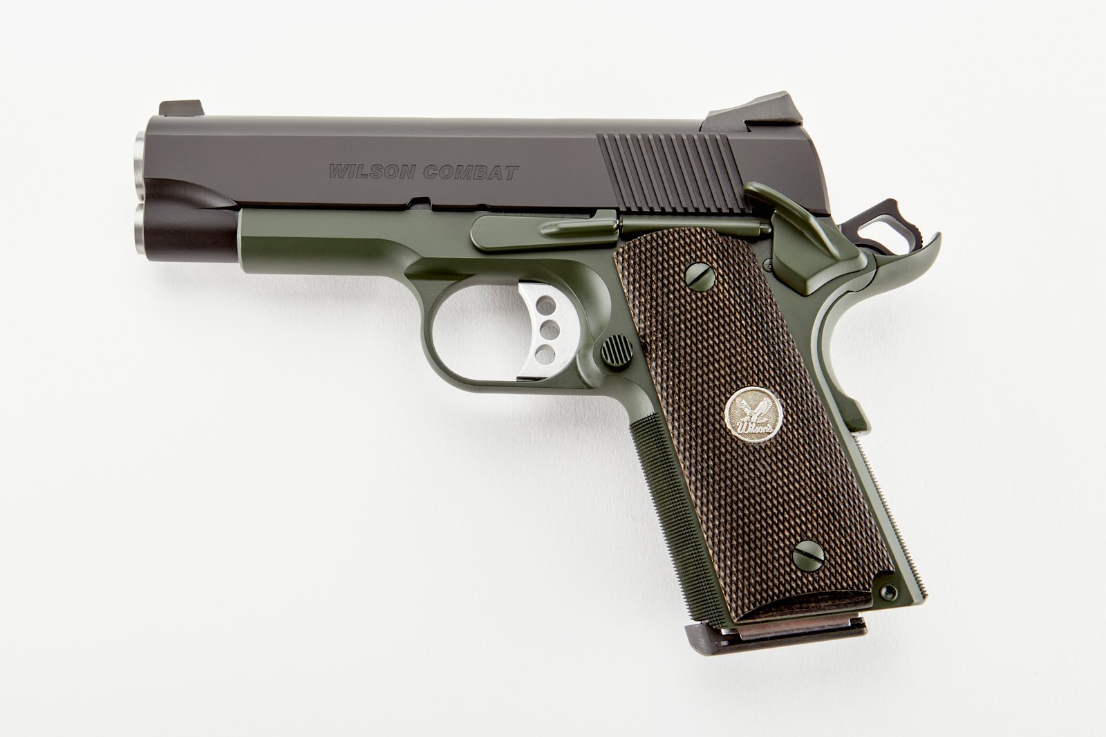 WILSON COMBAT CQBC 45ACP 4" 8+1 BLK/GRN CA